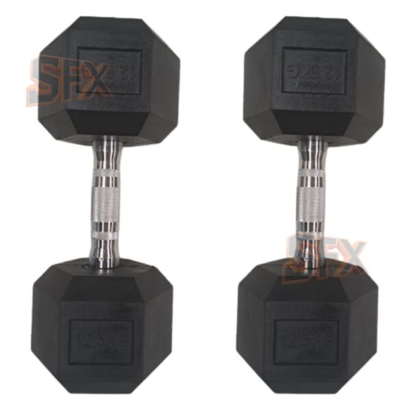 Par Mancuerna Hexagonal 12,5 kilos