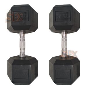 Par Mancuerna Hexagonal 17,5 kilos